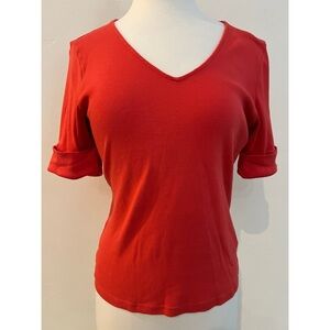 Ralph Lauren top. Orange. Size large.